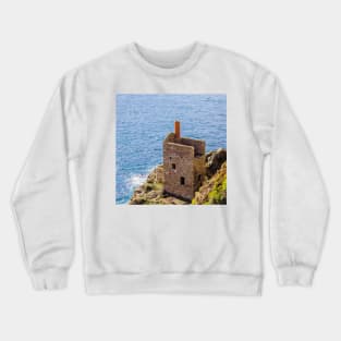 The Crowns Pumping Engine House, Botallack Mine, Cornwall Crewneck Sweatshirt